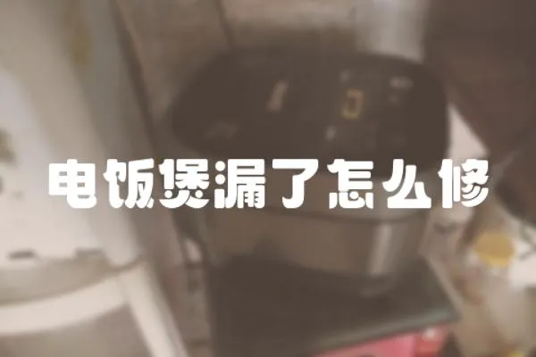 電飯煲漏了怎么修