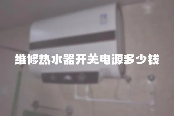 維修熱水器開(kāi)關(guān)電源多少錢(qián)