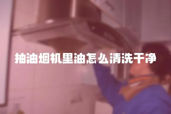 抽油煙機里油怎么清洗干凈