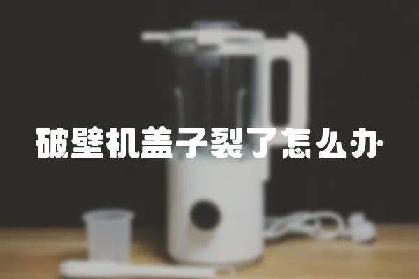 破壁機蓋子裂了怎么辦