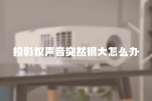 投影儀聲音突然很大怎么辦