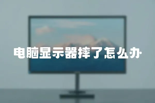 電腦顯示器摔了怎么辦