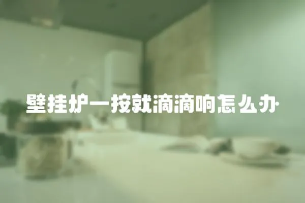 壁掛爐一按就滴滴響怎么辦