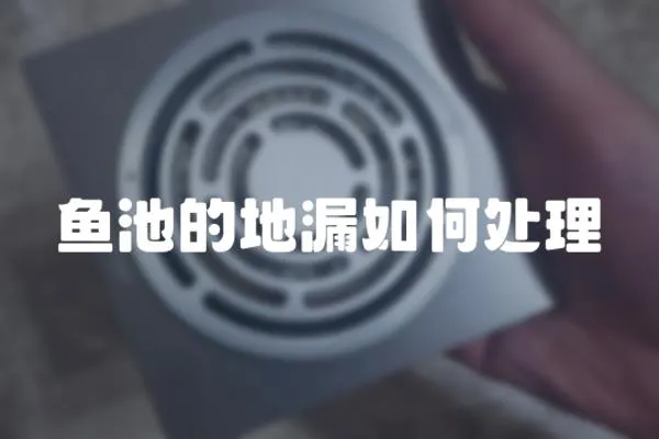 魚池的地漏如何處理