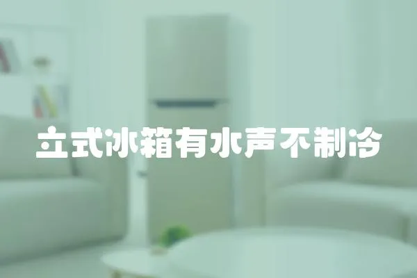立式冰箱有水聲不制冷