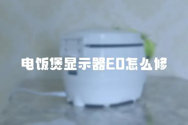 電飯煲顯示器E0怎么修