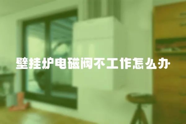 壁掛爐電磁閥不工作怎么辦