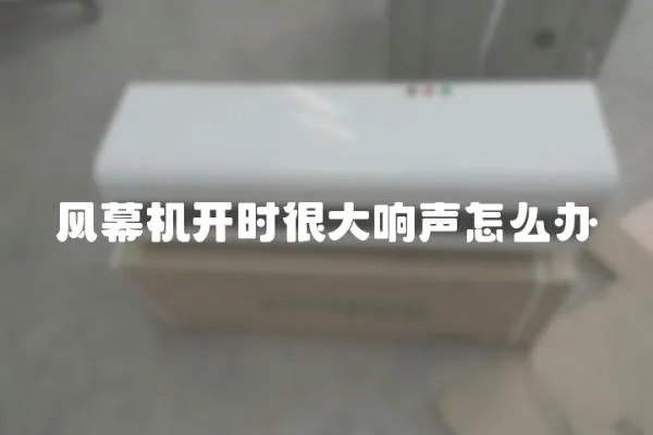 風幕機開時很大響聲怎么辦
