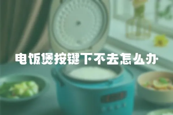 電飯煲按鍵下不去怎么辦