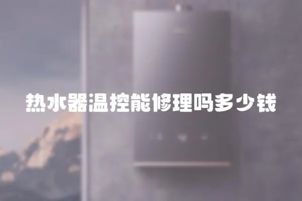 熱水器溫控能修理嗎多少錢