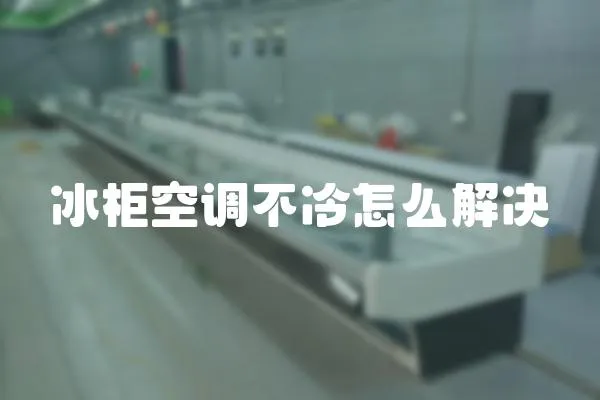 冰柜空調不冷怎么解決