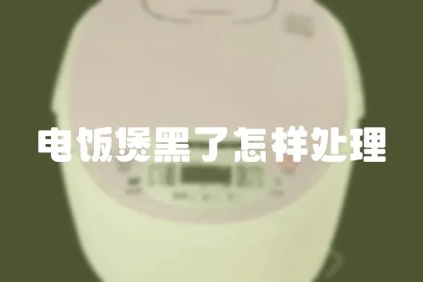 電飯煲黑了怎樣處理