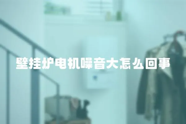 壁掛爐電機噪音大怎么回事