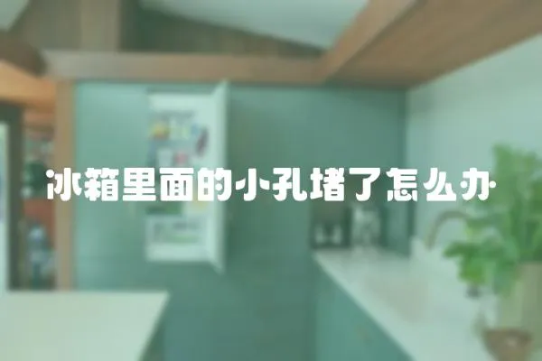 冰箱里面的小孔堵了怎么辦