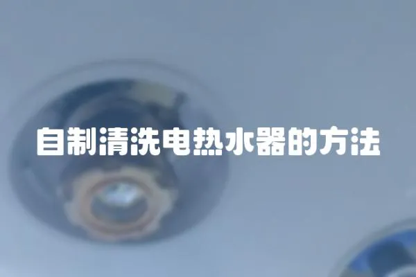 自制清洗電熱水器的方法