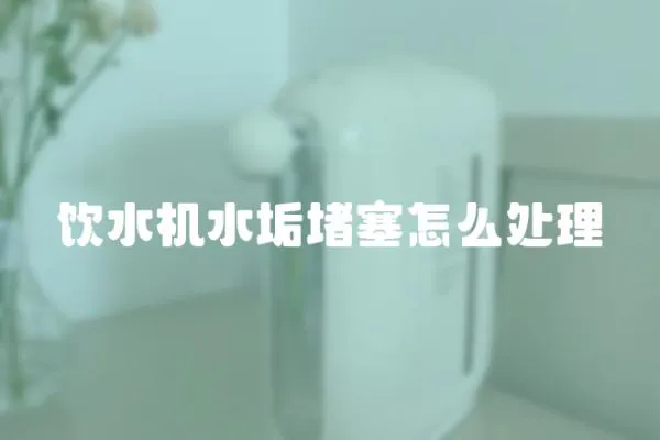 飲水機水垢堵塞怎么處理