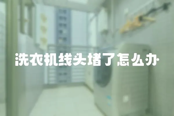 洗衣機線頭堵了怎么辦