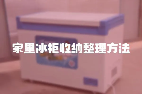 家里冰柜收納整理方法