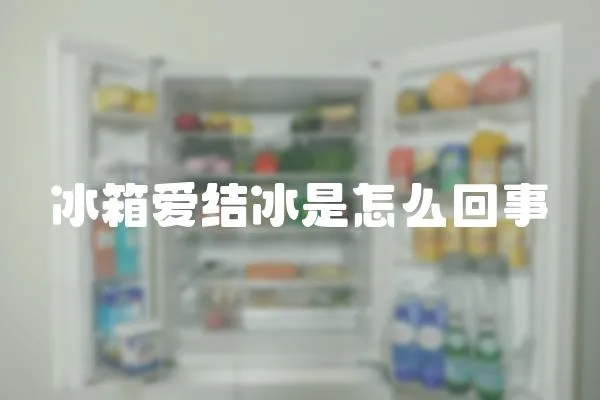 冰箱愛結冰是怎么回事