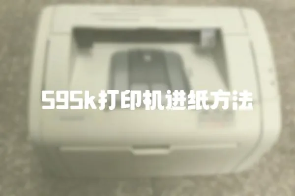 595k打印機(jī)進(jìn)紙方法