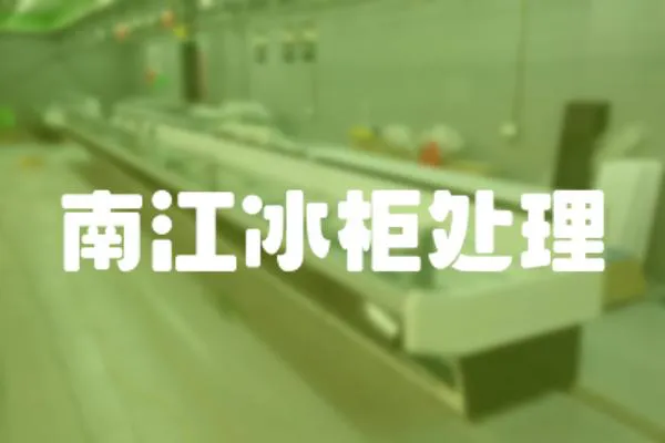 南江冰柜處理