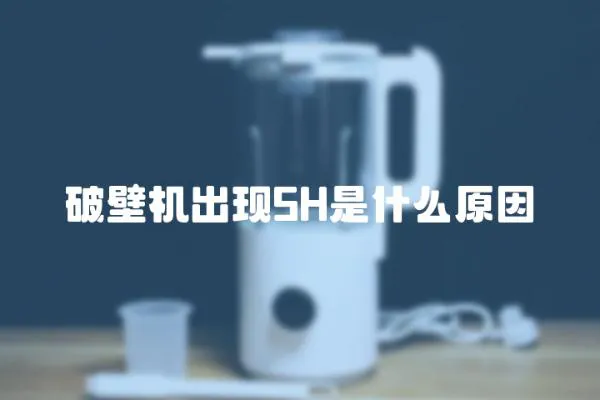 破壁機出現5H是什么原因