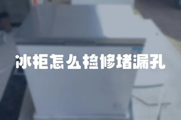 冰柜怎么檢修堵漏孔