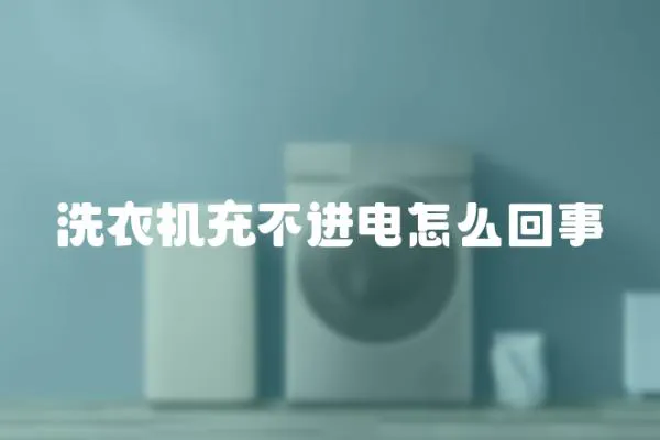 洗衣機充不進電怎么回事