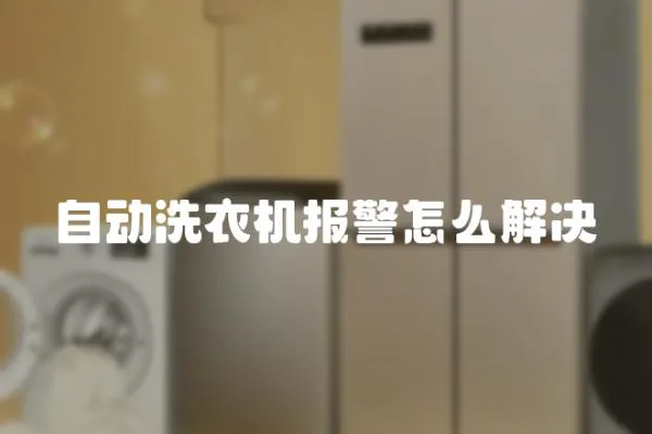 自動洗衣機報警怎么解決