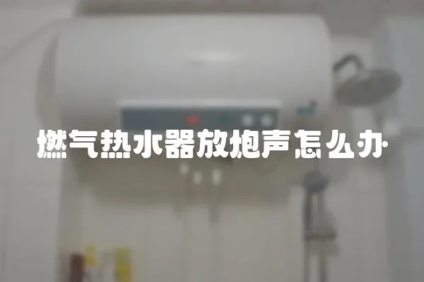 燃气热水器放炮声怎么办