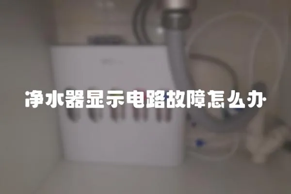 凈水器顯示電路故障怎么辦