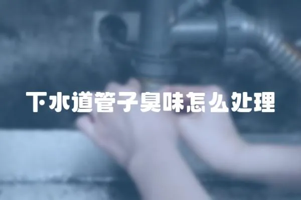 下水道管子臭味怎么處理