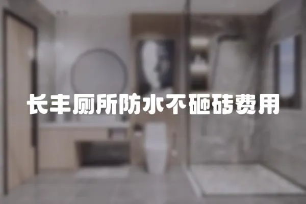 長豐廁所防水不砸磚費用
