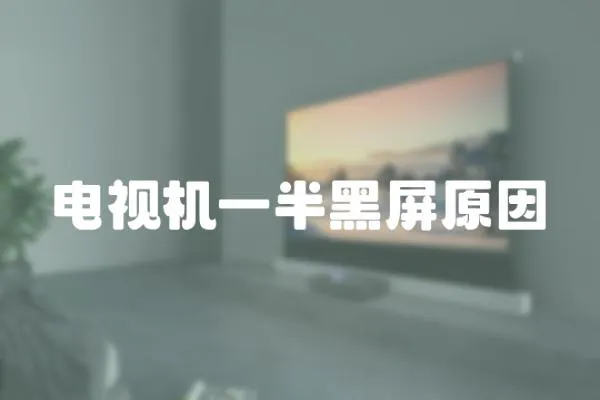 電視機一半黑屏原因