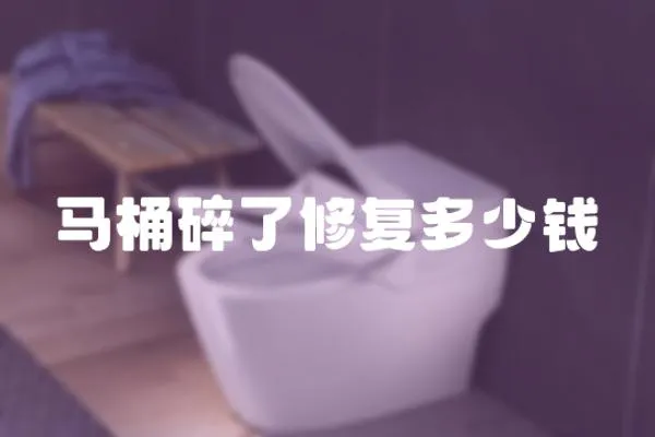 馬桶碎了修復多少錢