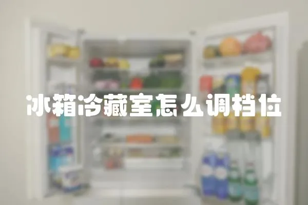 冰箱冷藏室怎么調檔位
