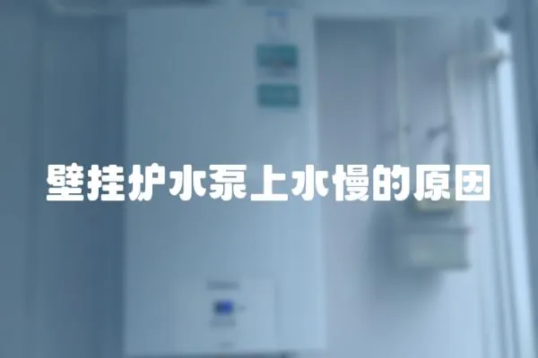 壁掛爐水泵上水慢的原因