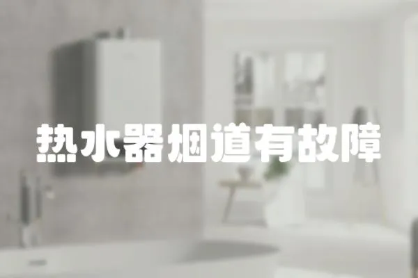 熱水器煙道有故障