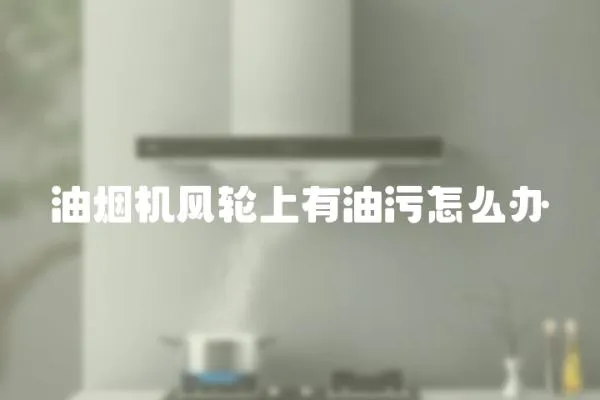 油煙機風輪上有油污怎么辦