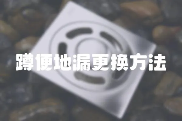 蹲便地漏更換方法