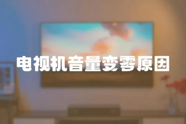 電視機音量變零原因