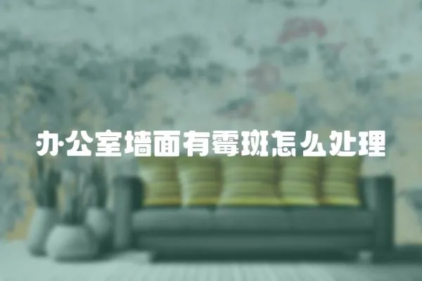 辦公室墻面有霉斑怎么處理