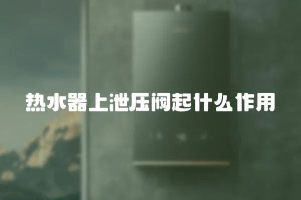 熱水器上泄壓閥起什么作用