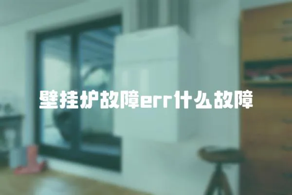 壁掛爐故障err什么故障