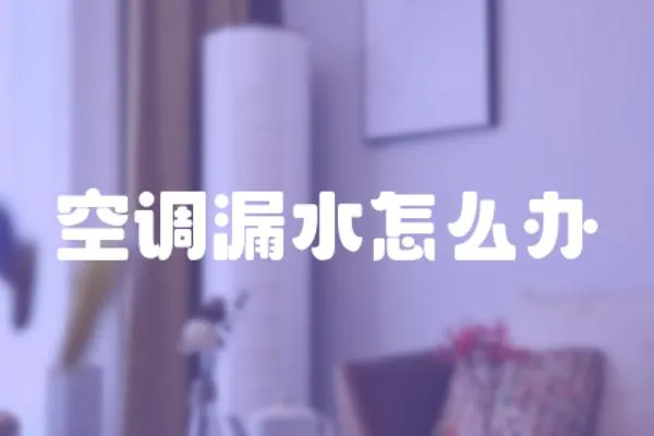 空調(diào)漏水怎么辦