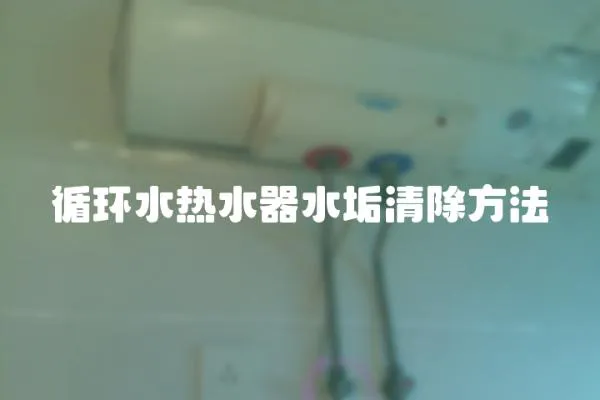 循環水熱水器水垢清除方法