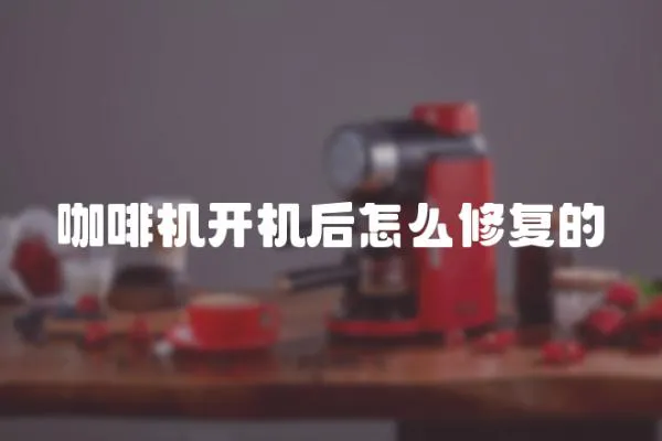 咖啡機開機后怎么修復的