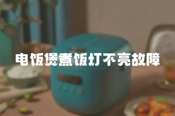 電飯煲煮飯燈不亮故障