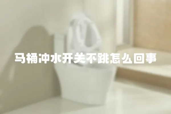 馬桶沖水開關不跳怎么回事