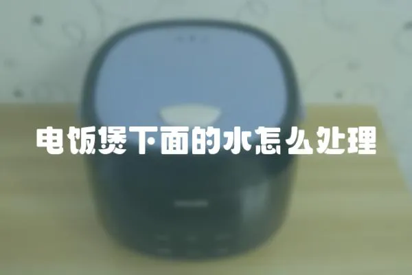 電飯煲下面的水怎么處理